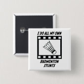 バドミントンの発育阻害 缶バッジ (正面&裏面)