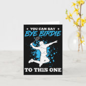 バドミントンの遊び人にバイバーディと言ってもいい カード (黄色い花)