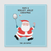 バドミントンの面白いクリスマスカード (正面)
