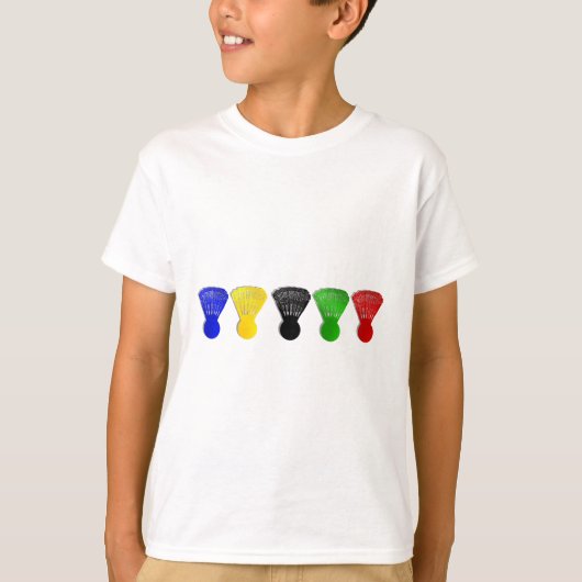 バドミントンのshuttlecockのスポーツ tシャツ (正面)