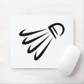 バドミントンのshuttlecock マウスパッド (マウス)