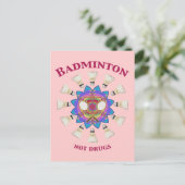 バドミントンは薬ではない ポストカード (スタンド正面)