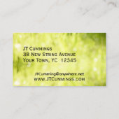 バドミントンを移動に設定 名刺 (裏面)