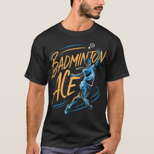 バドミントンエース Tシャツ (正面)