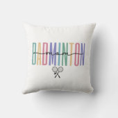 バドミントンカラフルママ クッション (裏面)