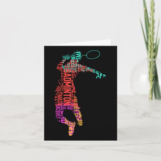 バドミントンカラフル選手_シャトルラケット_バドミィ カード (正面)