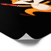 バドミントンキツネ ポスター (角)