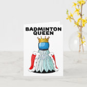 バドミントンクイーンガールズバドミントンシャツウィメンズバディ カード (黄色い花)