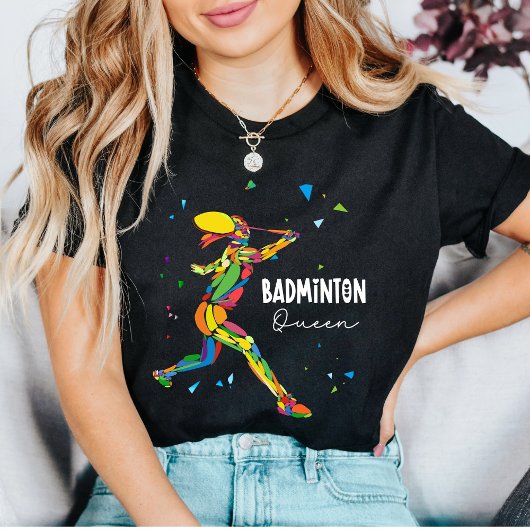 バドミントンクイーンシャツ ビブラントアブストラクトプレイヤー トライブレンドTシャツ
