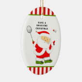 バドミントンクリスマスコレクション可能なセラミックオーナメント セラミックオーナメント (右)