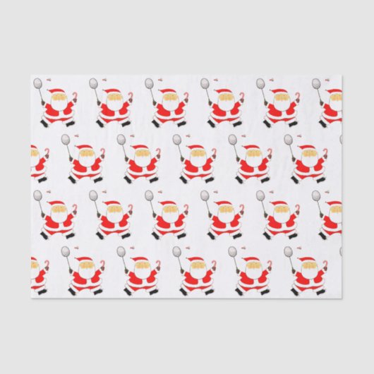 バドミントンクリスマスティッシュペーパー 薄葉紙 (正面)