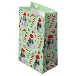 バドミントンクリスマスホリデーギフト スモールペーパーバッグ