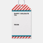 バドミントンクリスマスホリデー ギフトタグ (裏面)