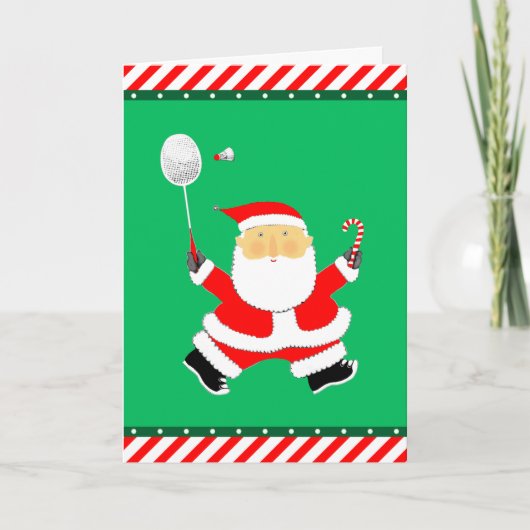 バドミントンクリスマス シーズンカード (正面)