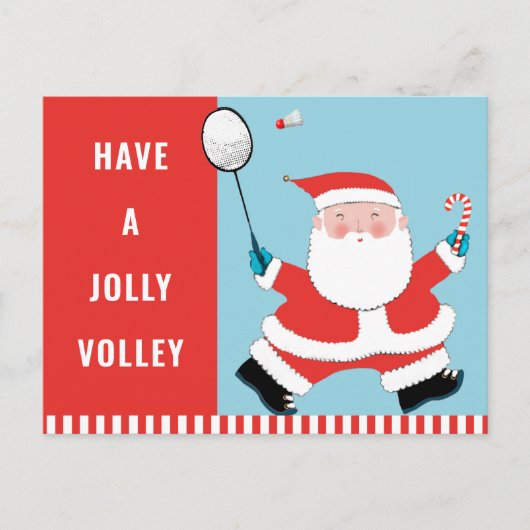 バドミントンクリスマス シーズンポストカード (正面)
