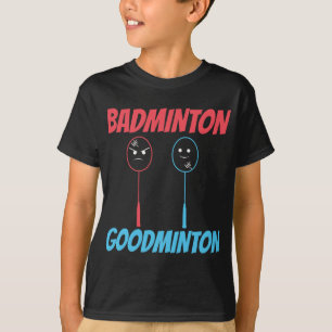 バドミントングッドミントンラケットミーム Tシャツ