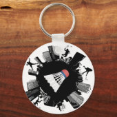 バドミントンシティ キーホルダー (正面)