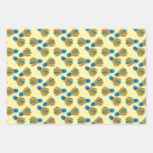 バドミントンシャトルコックデザインラッピング紙 ラッピングペーパーシート (正面3)