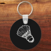 バドミントンシャトルスケッチバドミトニスト キーホルダー (正面)