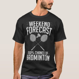 バドミントンシャトルラケットバーディプレーヤー Tシャツ