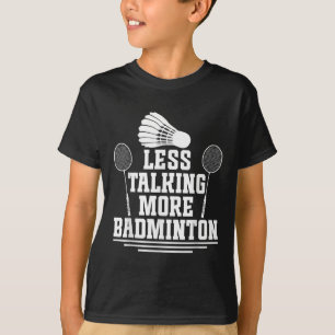 バドミントンシャトルレス話バドミントンプレーヤー Tシャツ