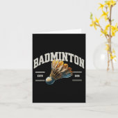バドミントンシャトル カード (黄色い花)
