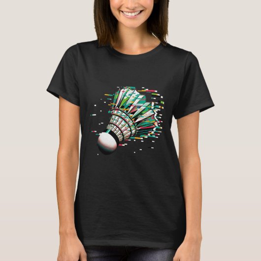 バドミントンシャトル Tシャツ (正面)