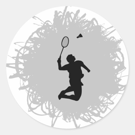 バドミントンスクライブルスタイル ラウンドシール (正面)