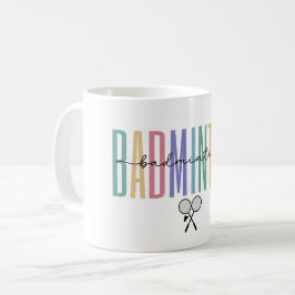 バドミントンスポーティーでスタイリッシュ コーヒーマグカップ
