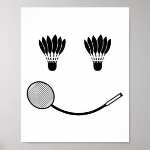 バドミントンスマイルラブチームプレーヤーコーチ ポスター