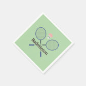 バドミントンデザイン スタンダードカクテルナプキン (角)