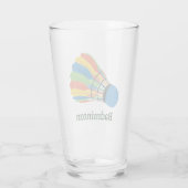 バドミントンデザイン タンブラーグラス (裏面)