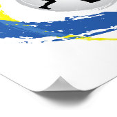 バドミントントリカラーエンブレム ポスター (角)