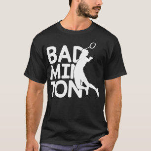 バドミントンバドミントンコートバックハンド Tシャツ