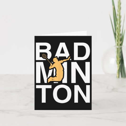 バドミントンバドミントンプレーヤースポーツホブ カード (正面)
