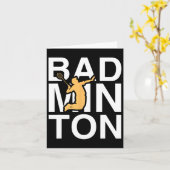 バドミントンバドミントンプレーヤースポーツホブ カード (黄色い花)