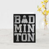 バドミントンバーディスシャトルバドミントン選手とロー カード (黄色い花)