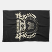 バドミントンパーソナライズされた選手の名前ラケットスポーツ キッチンタオル (横)