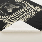 バドミントンパーソナライズされた選手の名前ラケットスポーツ シェルパブランケット (3/4)