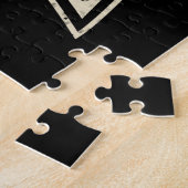 バドミントンパーソナライズされた選手の名前ラケットスポーツ ジグソーパズル (側面)