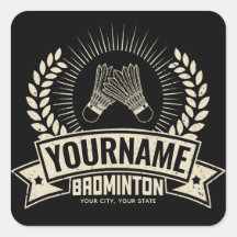 バドミントンパーソナライズされた選手の名前ラケットスポーツ