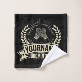 バドミントンパーソナライズされた選手の名前ラケットスポーツ バスタオルセット