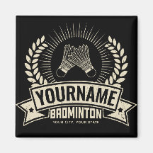 バドミントンパーソナライズされた選手の名前ラケットスポーツ