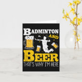 バドミントンビール飲みバドミントンチーム カード (黄色い花)