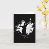 バドミントンプレーヤーヴィンテージバドミントン カード (黄色い花)