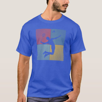 バドミントンプレーヤー ゲーム シャトルコック バドミントン 仲間 Tシャツ