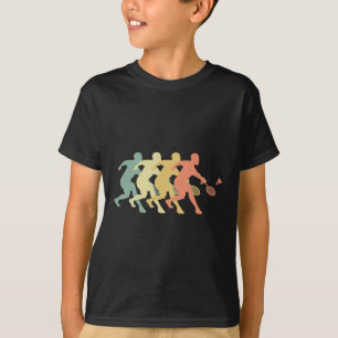 バドミントンプレーヤー – レトロバドミントンギフトアイディア Tシャツ