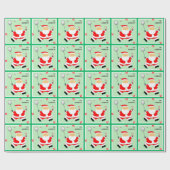 バドミントンホリデーギフト ラッピングペーパー (フラット)