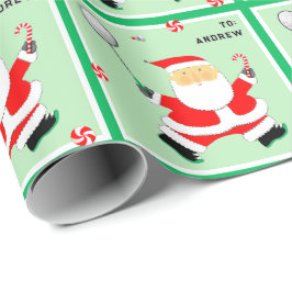 バドミントンホリデーギフト ラッピングペーパー