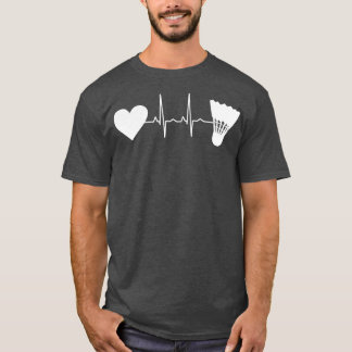 バドミントンボールハートビート1 Tシャツ